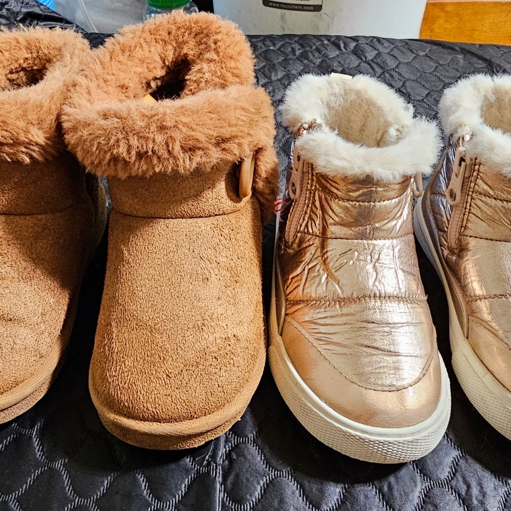 boots bundle girls size 8 booties winter